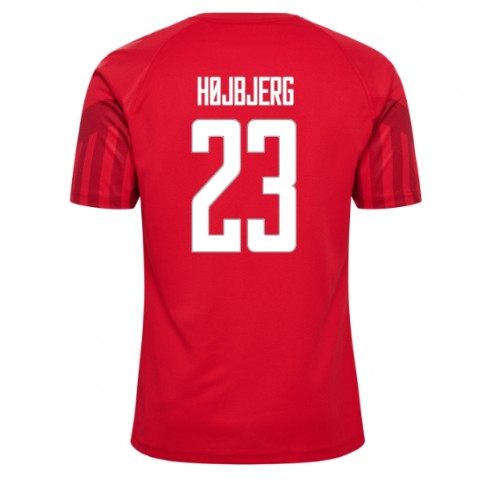 Danmark Pierre-Emile Hojbjerg #23 Hemmatröja VM 2022 Kortärmad